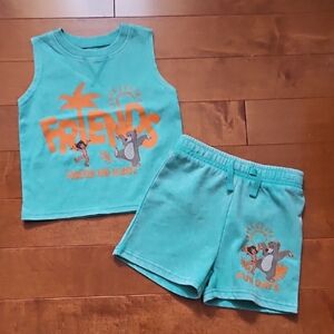 Nwt Disney Baby 2 Pc Short Set